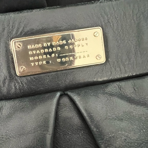 Marc by Marc Jacobs Black Leather Shoulder Bag Gold Hardware | Includes Dust Bag - Picture 12 of 14